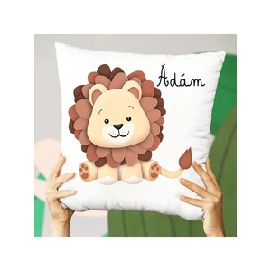 Egyedi Oroszlános Párna saját névvel