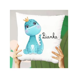 Egyedi állatos Párna Dinóval és saját névvel2