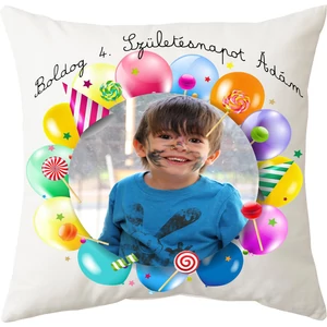 Egyedi Fényképes Párna Szülinapi keretben2